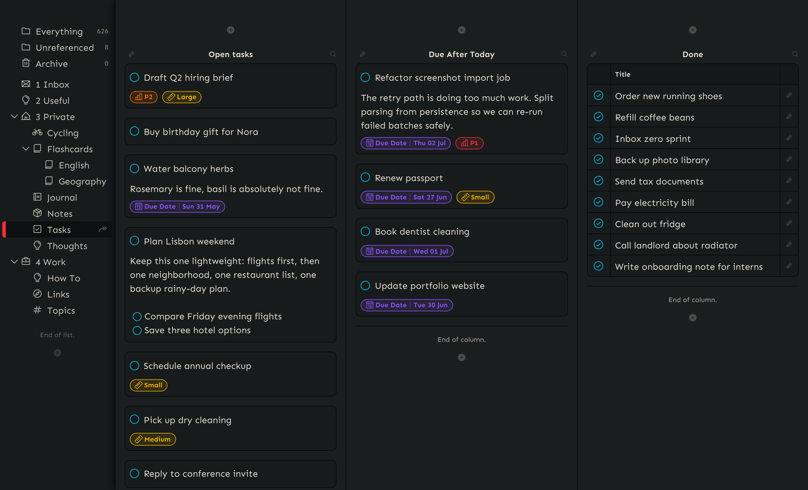 Snippets Tasks