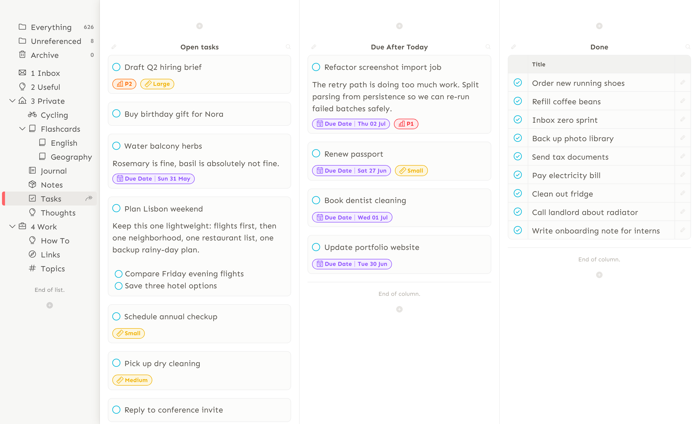 Snippets Tasks